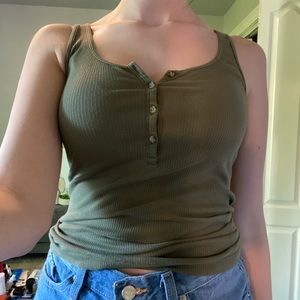olive green tank